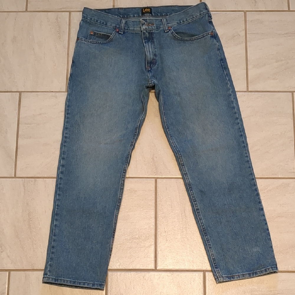 Lee Regular Fit Men's Medium Wash Jeans 35X29